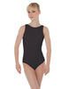 Solid Lycra Boatneck Open Back Leotard