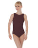 Solid Lycra Boatneck Open Back Leotard