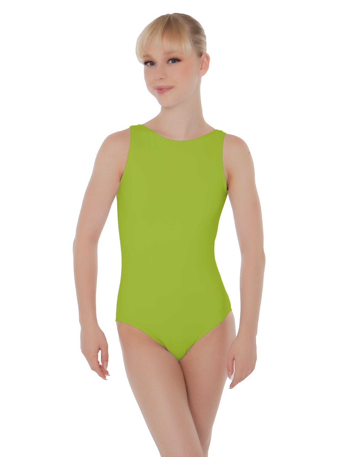 Solid Lycra Boatneck Open Back Leotard