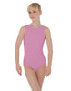 Solid Lycra Boatneck Open Back Leotard