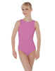 Solid Lycra Boatneck Open Back Leotard