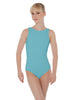 Solid Lycra Boatneck Open Back Leotard