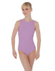 Solid Lycra Boatneck Open Back Leotard