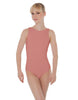 Solid Lycra Boatneck Open Back Leotard