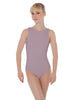 Solid Lycra Boatneck Open Back Leotard