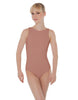 Solid Lycra Boatneck Open Back Leotard