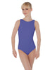 Solid Lycra Boatneck Open Back Leotard