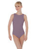 Solid Lycra Boatneck Open Back Leotard
