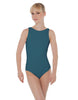 Solid Lycra Boatneck Open Back Leotard