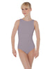 Solid Lycra Boatneck Open Back Leotard
