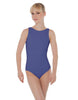 Solid Lycra Boatneck Open Back Leotard