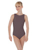 Solid Lycra Boatneck Open Back Leotard
