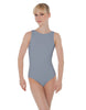 Solid Lycra Boatneck Open Back Leotard