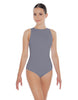 Solid Lycra High Back Tank Leotard