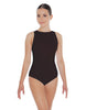 Solid Lycra High Back Tank Leotard
