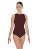 Solid Lycra High Back Tank Leotard