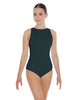 Solid Lycra High Back Tank Leotard