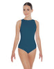 Solid Lycra High Back Tank Leotard