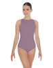 Solid Lycra High Back Tank Leotard