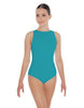 Solid Lycra High Back Tank Leotard