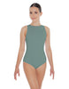 Solid Lycra High Back Tank Leotard