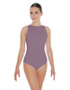 Solid Lycra High Back Tank Leotard