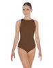 Solid Lycra High Back Tank Leotard