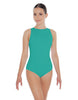 Solid Lycra High Back Tank Leotard