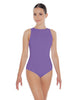 Solid Lycra High Back Tank Leotard