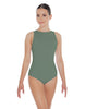 Solid Lycra High Back Tank Leotard