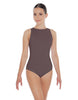 Solid Lycra High Back Tank Leotard