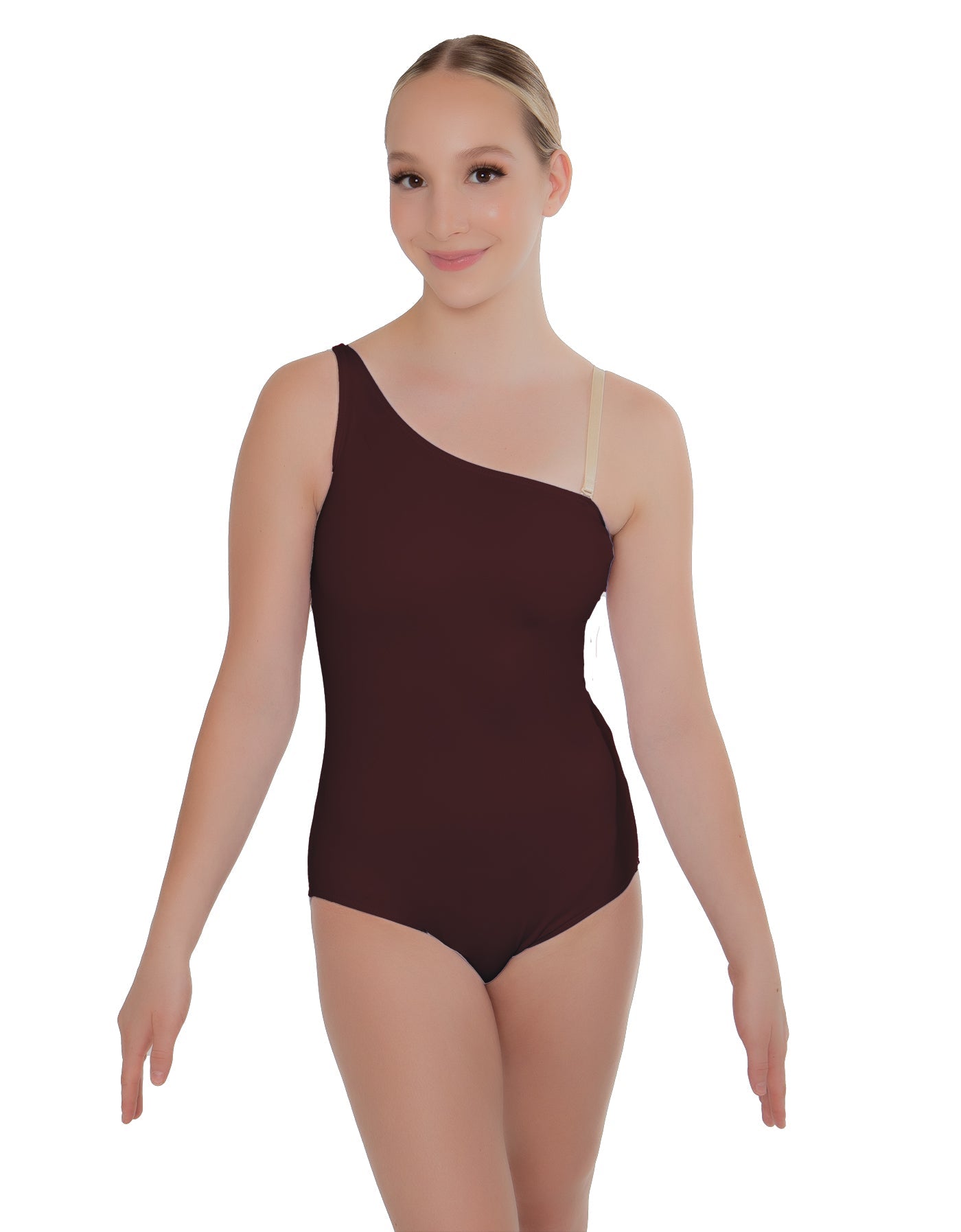 Solid Lycra One Shoulder Leotard