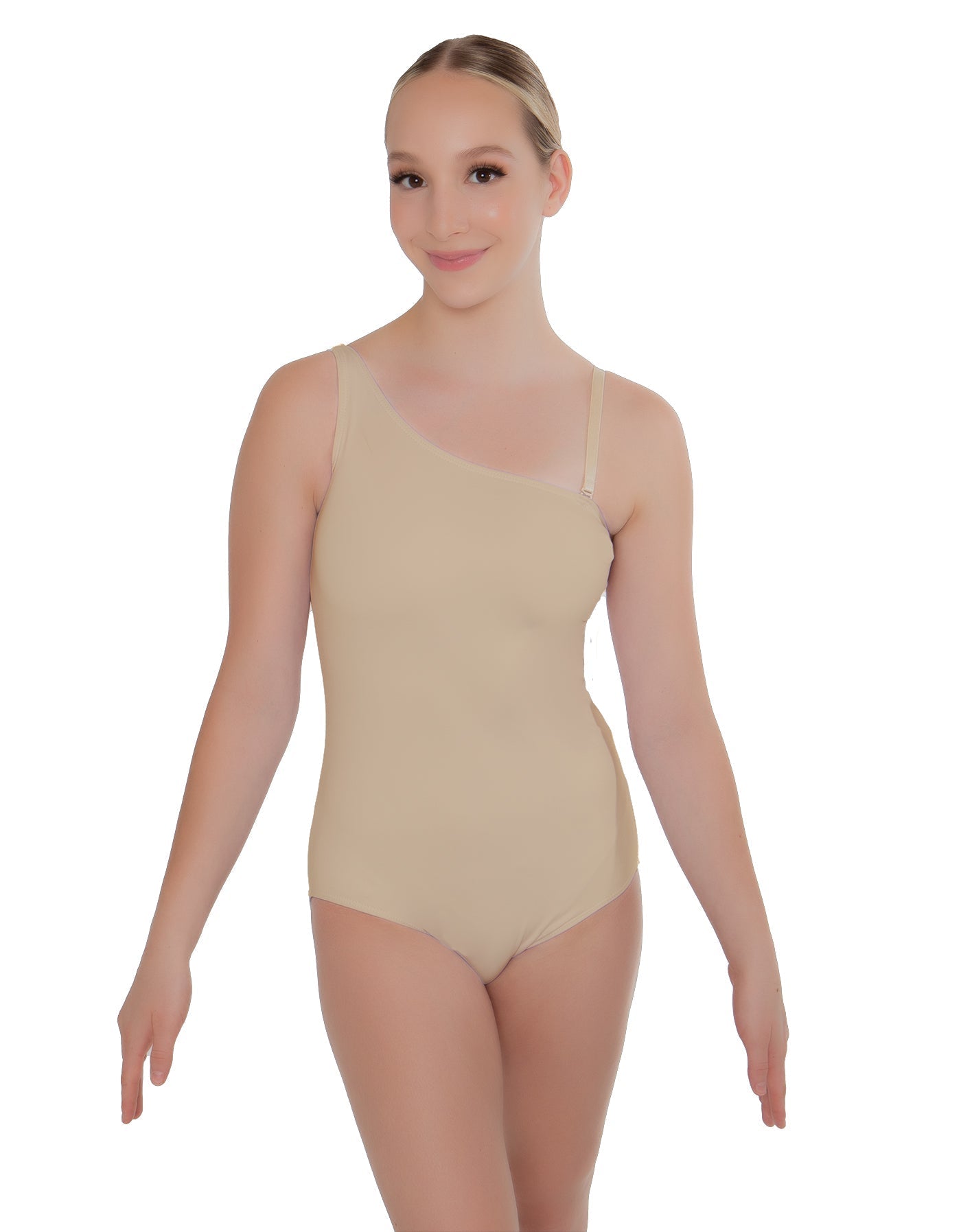 Solid Lycra One Shoulder Leotard