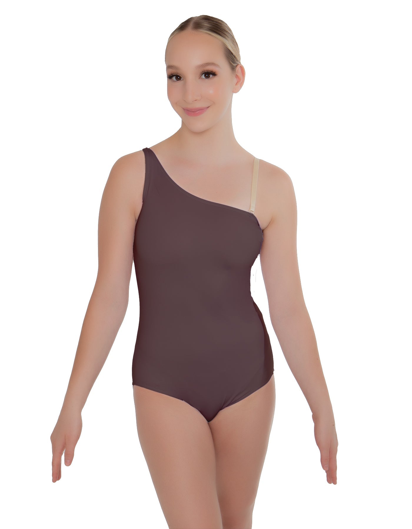 Solid Lycra One Shoulder Leotard
