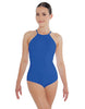 Solid Lycra Halter Leotard Covered Back