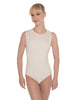 Solid Lycra Sleeveless Open Back Leotard