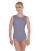 Solid Lycra Sleeveless Open Back Leotard