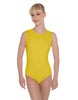 Solid Lycra Sleeveless Open Back Leotard