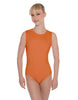 Solid Lycra Sleeveless Open Back Leotard