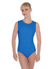 Solid Lycra Sleeveless Open Back Leotard