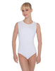 Solid Lycra Sleeveless Open Back Leotard