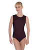 Solid Lycra Sleeveless Open Back Leotard