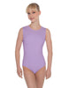 Solid Lycra Sleeveless Open Back Leotard