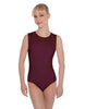 Solid Lycra Sleeveless Open Back Leotard