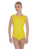 Solid Lycra Sleeveless Open Back Leotard