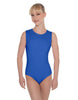 Solid Lycra Sleeveless Open Back Leotard