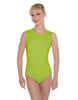 Solid Lycra Sleeveless Open Back Leotard