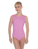 Solid Lycra Sleeveless Open Back Leotard