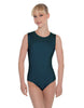 Solid Lycra Sleeveless Open Back Leotard
