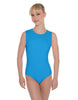 Solid Lycra Sleeveless Open Back Leotard